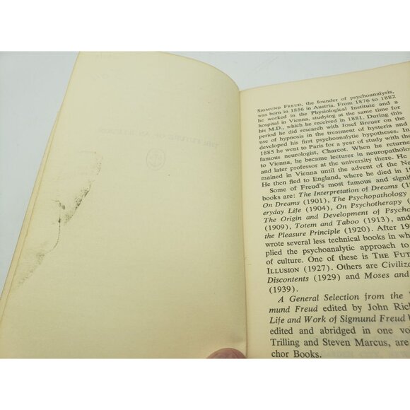 The Future Of An Illusion By Sigmund Freud Paperback 1964 - Picture 3 of 8
